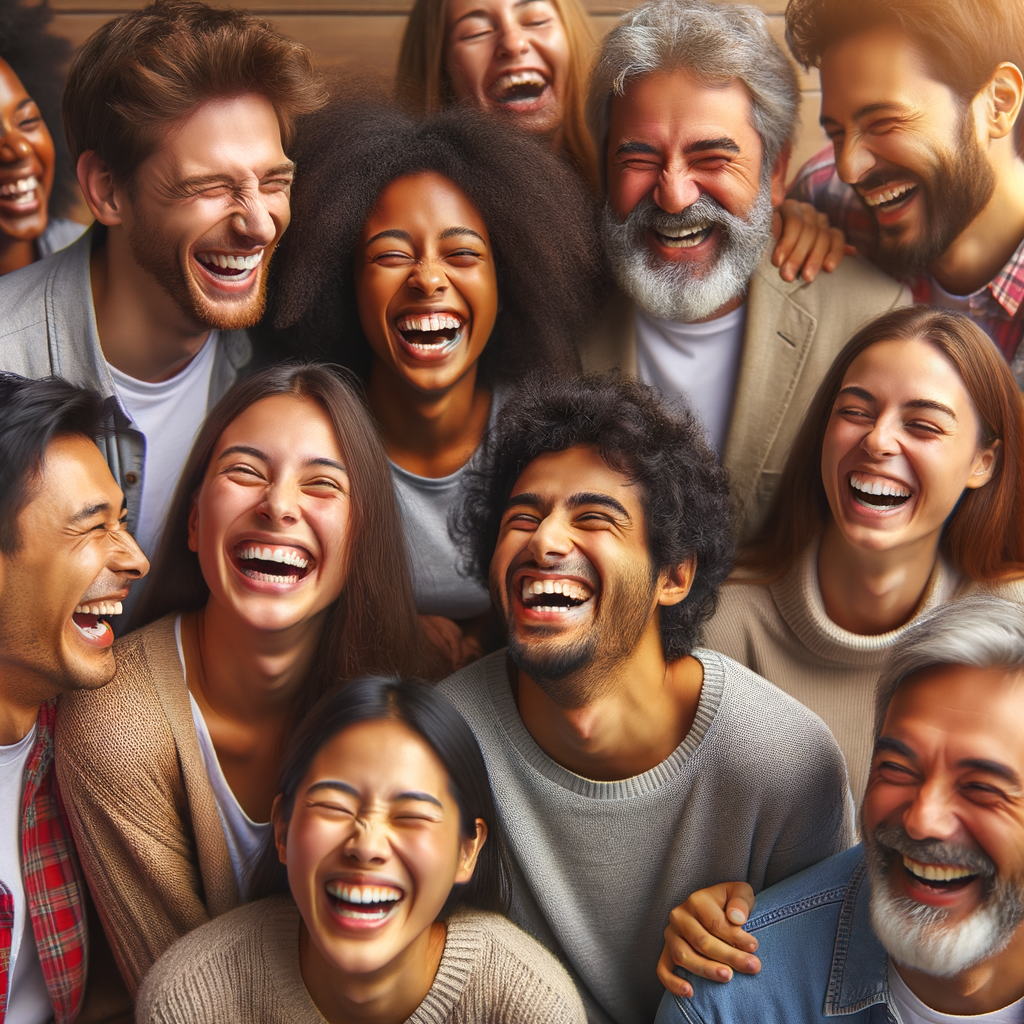 Community sharing laughs